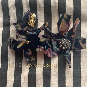 Elle sadoughi clip on statement earrings